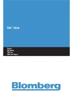 Preview for 1 page of Blomberg TAF 7239 User Manual