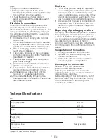 Preview for 7 page of Blomberg TAF 7239 User Manual