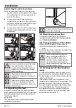 Предварительный просмотр 14 страницы Blomberg TGU490RX0 User Manual