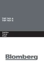 Preview for 1 page of Blomberg TKF 7431 A User Manual