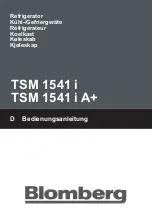 Preview for 1 page of Blomberg TSM 1541 i A+ User Manual