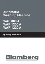 Preview for 1 page of Blomberg WAF 1200 Operating Instructions Manual