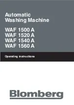 Preview for 1 page of Blomberg WAF 1500 Operating Instructions Manual