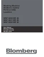 Preview for 1 page of Blomberg WE 20 User Manual