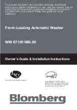 Blomberg WM 67120 NBL00 Owner'S Manual & Installation Instructions preview