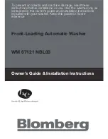 Preview for 1 page of Blomberg WM 67121 NBL00 Owner'S Manual