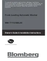 Blomberg WM 77110 NBL00 Owner'S Manual preview