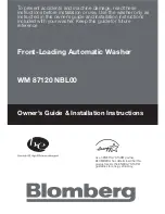 Предварительный просмотр 1 страницы Blomberg WM 87120 NBL00 Owner'S Manual