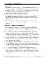 Preview for 13 page of Blomberg WM 98200 SX Owner'S Manual & Installation Instructions