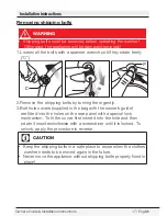 Preview for 17 page of Blomberg WM 98200 SX Owner'S Manual & Installation Instructions