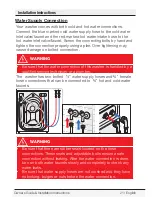 Preview for 21 page of Blomberg WM 98200 SX Owner'S Manual & Installation Instructions