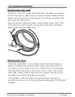 Preview for 57 page of Blomberg WM 98200 SX Owner'S Manual & Installation Instructions