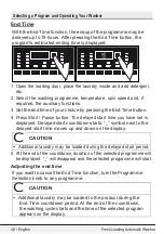 Preview for 24 page of Blomberg WM72200W Owner'S Manual