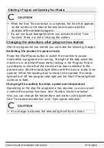 Preview for 25 page of Blomberg WM72200W Owner'S Manual