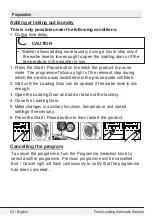 Preview for 28 page of Blomberg WM72200W Owner'S Manual