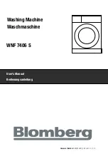 Preview for 1 page of Blomberg WNF 7406 S User Manual