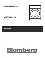 Blomberg WNF 9448 AE20 User Manual предпросмотр