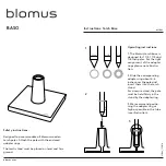 Предварительный просмотр 1 страницы Blomus BASO Torch Base Operating Instructions