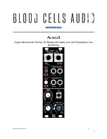 Предварительный просмотр 1 страницы Blood Cells Audio Auscult Manual