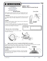 Preview for 1 page of Bloomfield 7895T Instructions