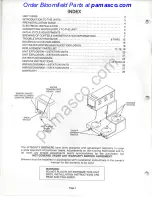 Preview for 2 page of Bloomfield INTEGRITY 8751 Owner'S Manual