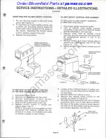 Preview for 25 page of Bloomfield INTEGRITY 8751 Owner'S Manual