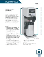 Preview for 1 page of Bloomfield INTEGRITY 8774 Specifications