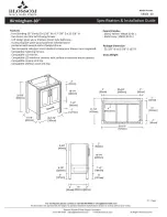 Предварительный просмотр 1 страницы Blossom Birmingham V8024 30 Specification & Installation Manual