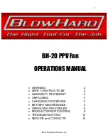 BlowHard BH-20 Operation Manual предпросмотр