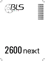 BLS 2600next Manual preview