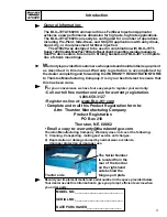 Предварительный просмотр 5 страницы BLU-JET AT6020 Assembly And Operators Manual