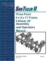 BLU-JET SubTiller II Assembly And Operators Manual preview