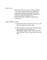 Preview for 4 page of Blu FLOW-18 Troubleshooting Manual