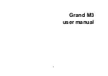 Preview for 1 page of Blu Grand M3 User Manual