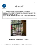 Blu Grande Assembly Instructions Manual preview