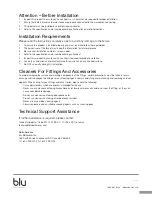 Preview for 2 page of Blu TD302 Installation Manual