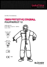 Предварительный просмотр 1 страницы BLUCHER SARATOGA CBRN PROTECTIVE COVERALL Instruction Manual