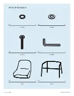 Предварительный просмотр 2 страницы BluDot Acre Lounge Chair Assembly Notes