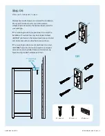 Предварительный просмотр 7 страницы BluDot Open Plan Small Low Bookcase Assembly Notes