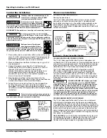 Предварительный просмотр 6 страницы Blue Angel DF12VSM Operating Instructions And Parts Manual