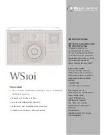 Preview for 1 page of Blue Aura WS10i User Manual