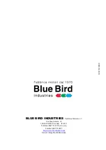 Предварительный просмотр 40 страницы BLUE BIRD INDUSTRIES BBH 2600 Instructions Manual