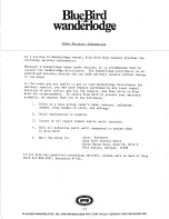 Preview for 5 page of Blue Bird 1983 Wanderlodge Owner'S Manual