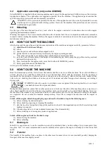 Preview for 15 page of Blue Bird Alhambra 160 HO Super Instructions For Use And Maintenance Manual