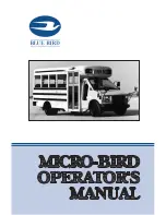 Blue Bird Micro Bird Operator'S Manual предпросмотр