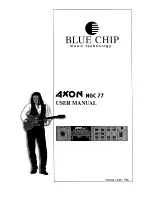 BLUE CHIP AXON NGC 77 User Manual preview