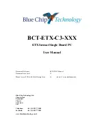 Preview for 1 page of BLUE CHIP BCT-ETX-C3-XXX User Manual