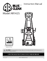 Blue Clean AR142S Instruction Manual preview