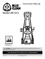 Blue Clean AR145S Instruction Manual preview