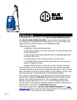 Preview for 2 page of Blue Clean AR260 Owner'S Manual